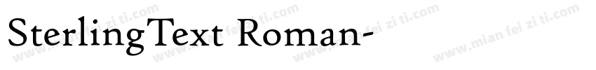SterlingText Roman字体转换